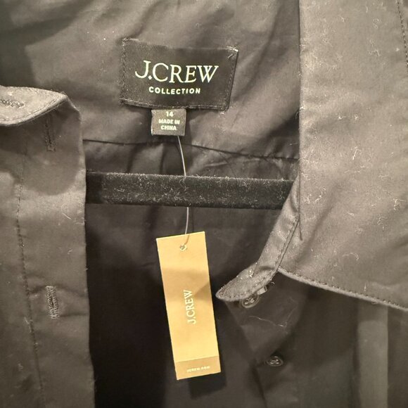 Never Worn with Tags J.Crew Collection Cropped Feather Trim Shirt - Picture 3 of 3